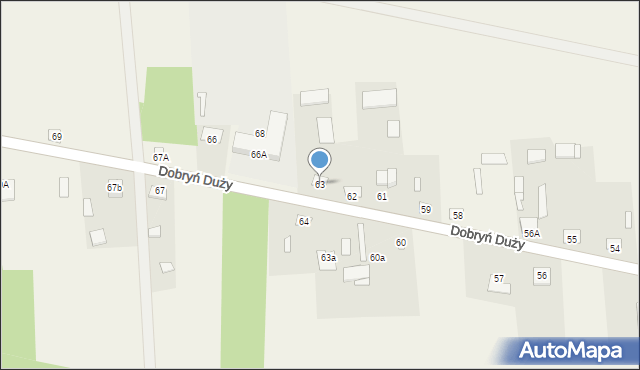 Dobryń Duży, Dobryń Duży, 63, mapa Dobryń Duży