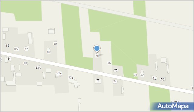 Dobryń Duży, Dobryń Duży, 78, mapa Dobryń Duży