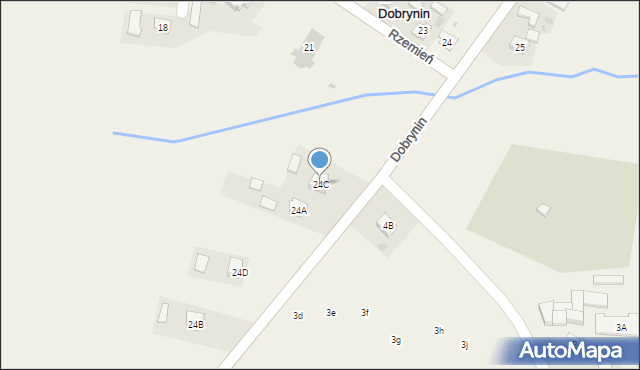 Dobrynin, Dobrynin, 24C, mapa Dobrynin