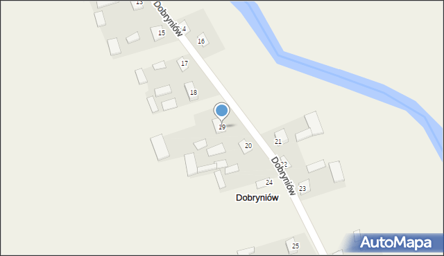 Dobryniów, Dobryniów, 19, mapa Dobryniów