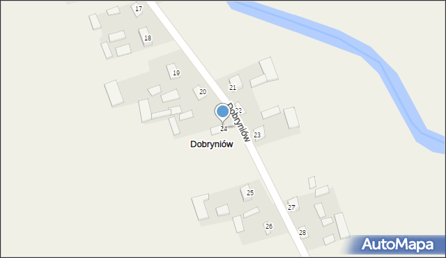 Dobryniów, Dobryniów, 24, mapa Dobryniów