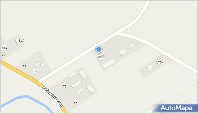 Dobrzankowo, Dobrzankowo, 76A, mapa Dobrzankowo