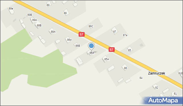 Dobrzankowo, Dobrzankowo, 86A, mapa Dobrzankowo