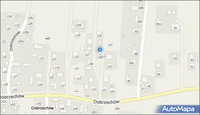 Dobrzechów, Dobrzechów, 104, mapa Dobrzechów