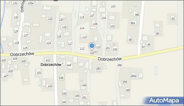 Dobrzechów, Dobrzechów, 111, mapa Dobrzechów