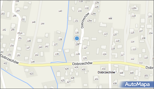 Dobrzechów, Dobrzechów, 129, mapa Dobrzechów