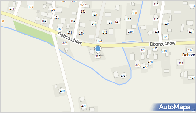 Dobrzechów, Dobrzechów, 423, mapa Dobrzechów