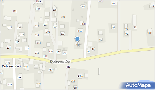 Dobrzechów, Dobrzechów, 98, mapa Dobrzechów