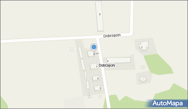 Dobrzęcin, Dobrzęcin, 8, mapa Dobrzęcin