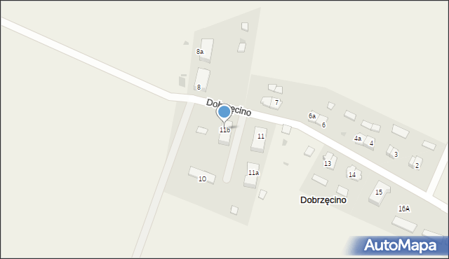 Dobrzęcino, Dobrzęcino, 11b, mapa Dobrzęcino