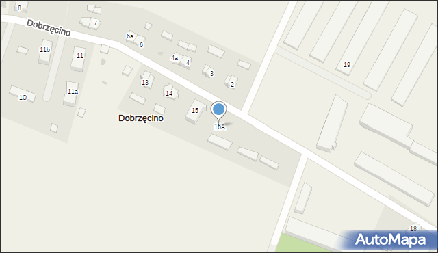 Dobrzęcino, Dobrzęcino, 16A, mapa Dobrzęcino