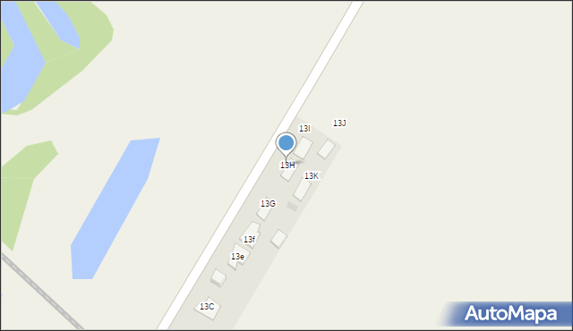 Dobrzejewice, Dobrzejewice, 13H, mapa Dobrzejewice