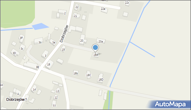Dobrzejów, Dobrzejów, 19A, mapa Dobrzejów