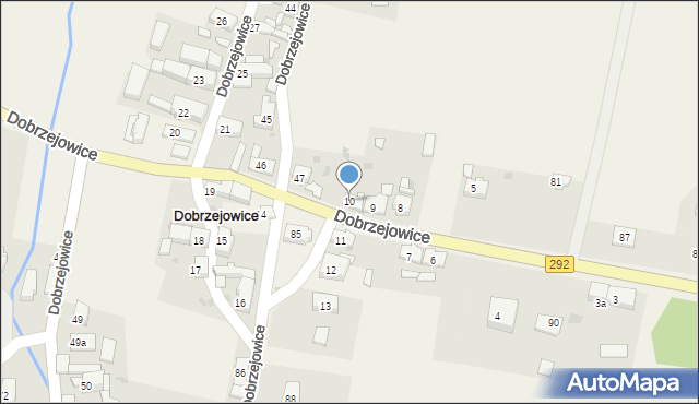 Dobrzejowice, Dobrzejowice, 10, mapa Dobrzejowice