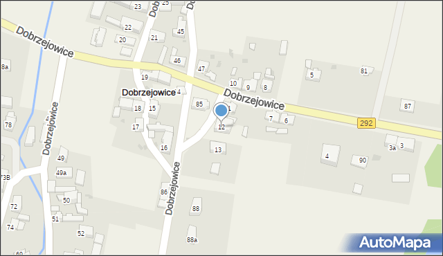 Dobrzejowice, Dobrzejowice, 12, mapa Dobrzejowice