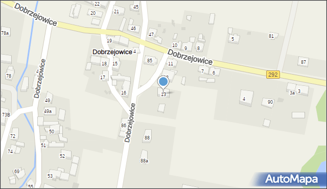 Dobrzejowice, Dobrzejowice, 13, mapa Dobrzejowice