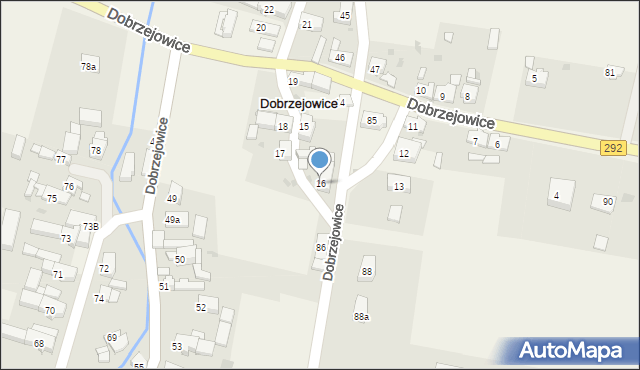 Dobrzejowice, Dobrzejowice, 16, mapa Dobrzejowice