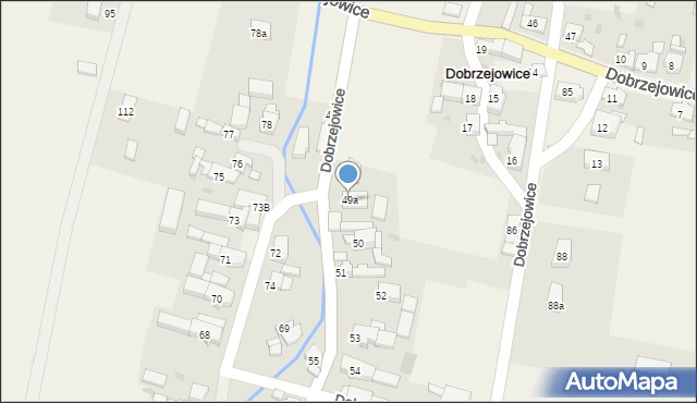 Dobrzejowice, Dobrzejowice, 49a, mapa Dobrzejowice