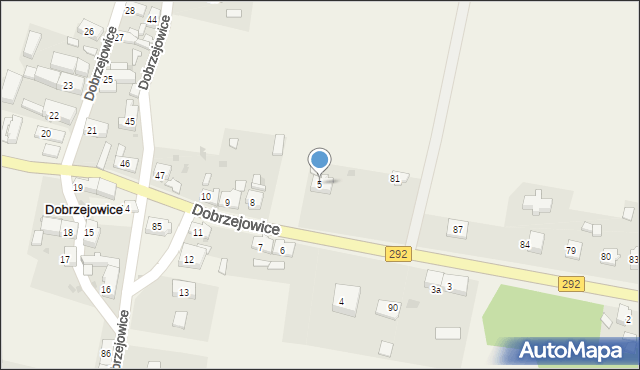 Dobrzejowice, Dobrzejowice, 5, mapa Dobrzejowice