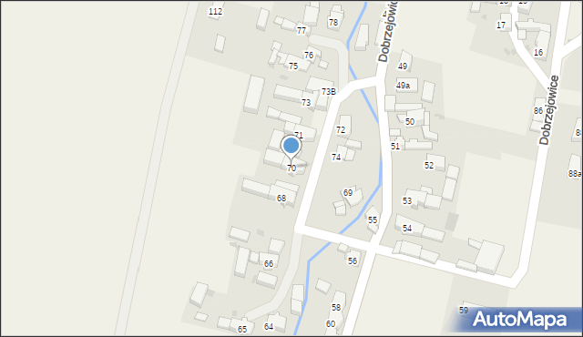 Dobrzejowice, Dobrzejowice, 70, mapa Dobrzejowice