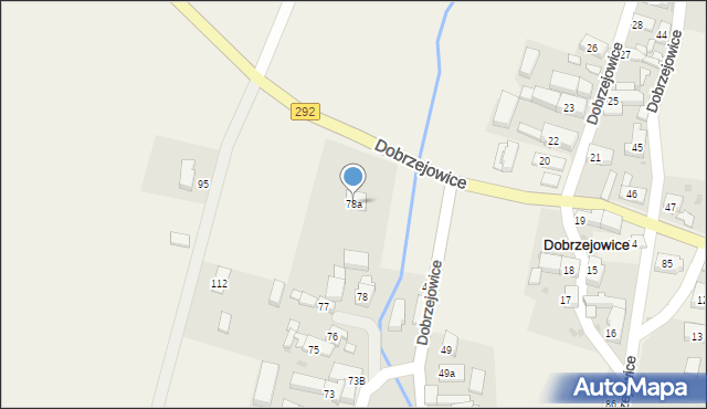 Dobrzejowice, Dobrzejowice, 78a, mapa Dobrzejowice