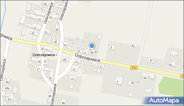 Dobrzejowice, Dobrzejowice, 8, mapa Dobrzejowice