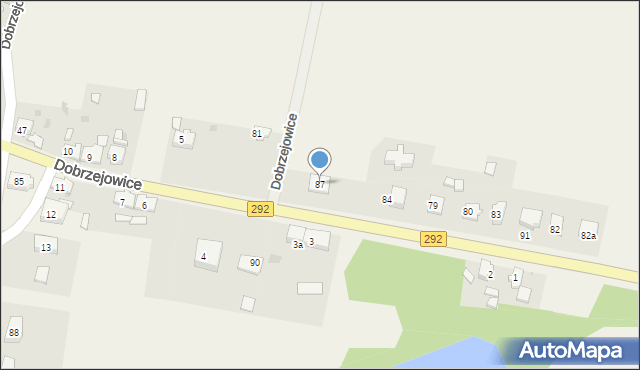 Dobrzejowice, Dobrzejowice, 87, mapa Dobrzejowice