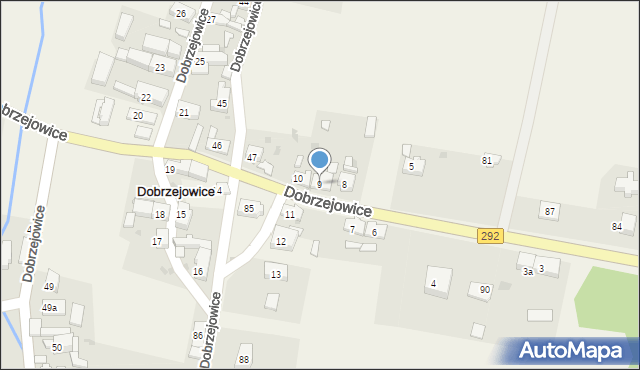 Dobrzejowice, Dobrzejowice, 9, mapa Dobrzejowice