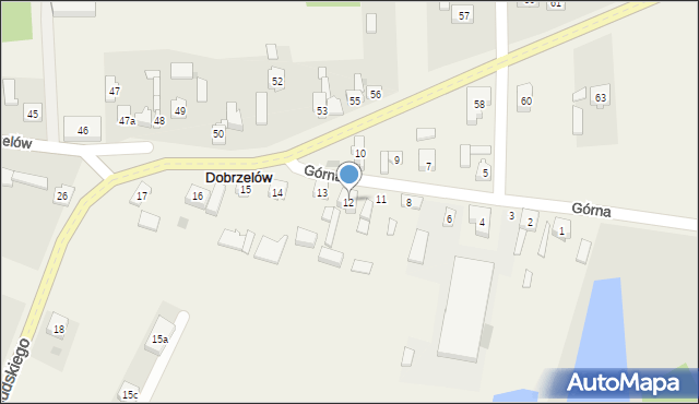 Dobrzelów, Dobrzelów, 12, mapa Dobrzelów