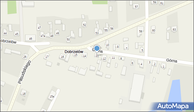 Dobrzelów, Dobrzelów, 13, mapa Dobrzelów