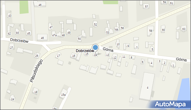 Dobrzelów, Dobrzelów, 14, mapa Dobrzelów