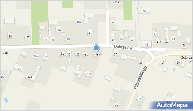 Dobrzelów, Dobrzelów, 28, mapa Dobrzelów