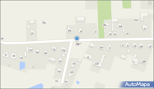 Dobrzelów, Dobrzelów, 33B, mapa Dobrzelów