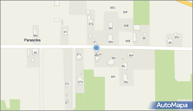 Dobrzelów, Dobrzelów, 86s, mapa Dobrzelów