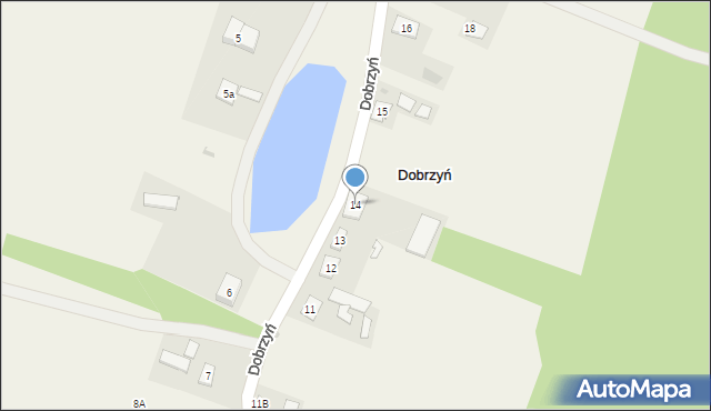 Dobrzyń, Dobrzyń, 14, mapa Dobrzyń