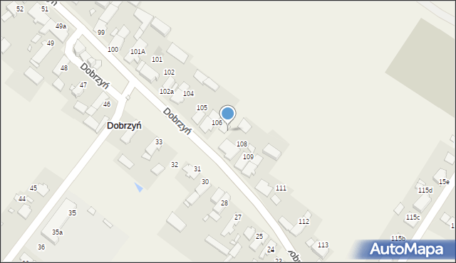 Dobrzyń, Dobrzyń, 107, mapa Dobrzyń