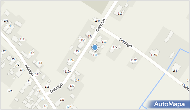 Dobrzyń, Dobrzyń, 118, mapa Dobrzyń