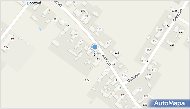 Dobrzyń, Dobrzyń, 24, mapa Dobrzyń