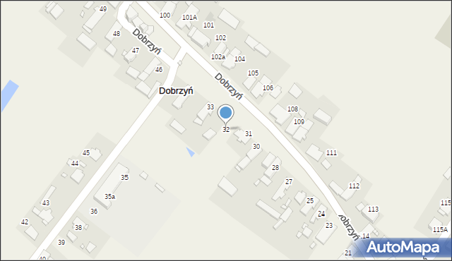 Dobrzyń, Dobrzyń, 32, mapa Dobrzyń