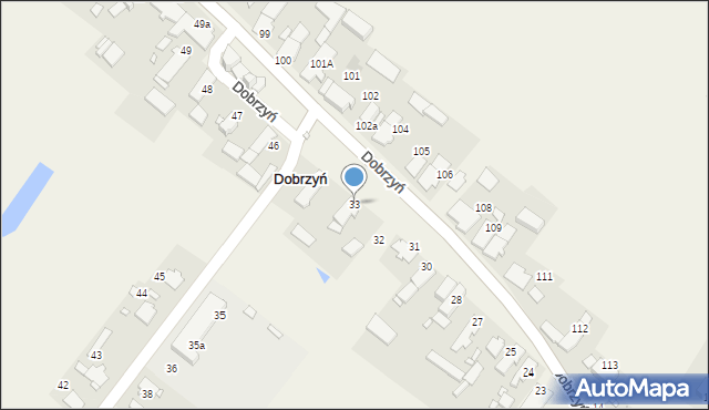 Dobrzyń, Dobrzyń, 33, mapa Dobrzyń