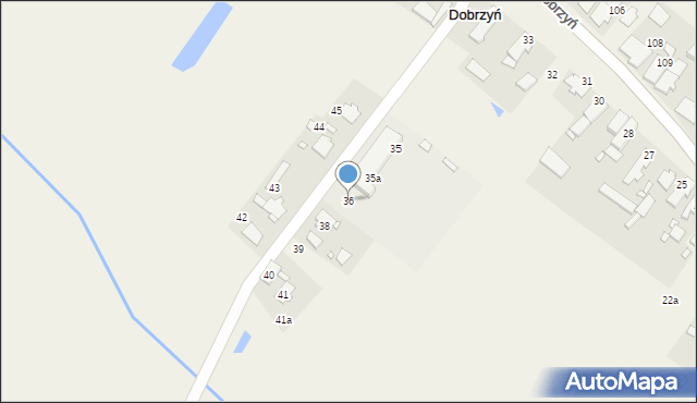 Dobrzyń, Dobrzyń, 36, mapa Dobrzyń