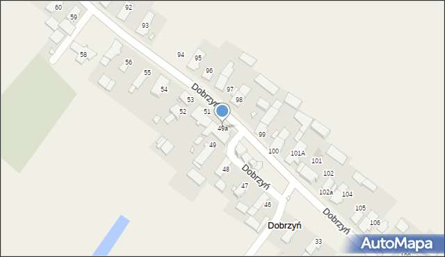 Dobrzyń, Dobrzyń, 49a, mapa Dobrzyń