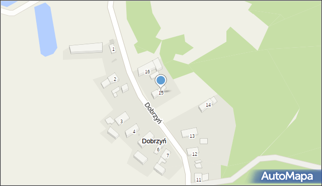 Dobrzyń, Dobrzyń, 15, mapa Dobrzyń