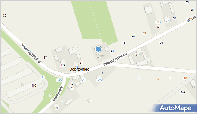 Dobrzyniec, Dobrzyniec, 24, mapa Dobrzyniec