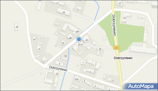 Dobrzyniewo, Dobrzyniewo, 17, mapa Dobrzyniewo