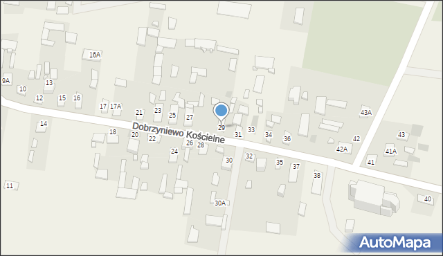 Dobrzyniewo Kościelne, Dobrzyniewo Kościelne, 29, mapa Dobrzyniewo Kościelne