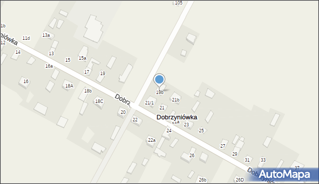 Dobrzyniówka, Dobrzyniówka, 19b, mapa Dobrzyniówka