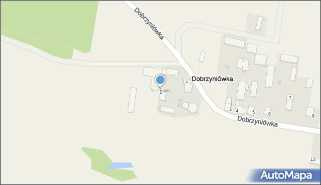 Dobrzyniówka, Dobrzyniówka, 2, mapa Dobrzyniówka