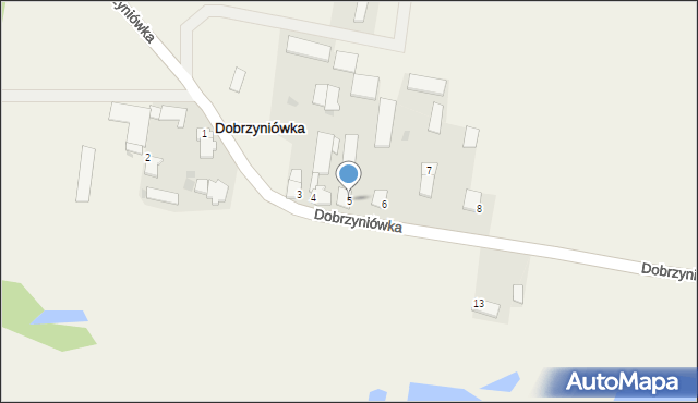 Dobrzyniówka, Dobrzyniówka, 5, mapa Dobrzyniówka