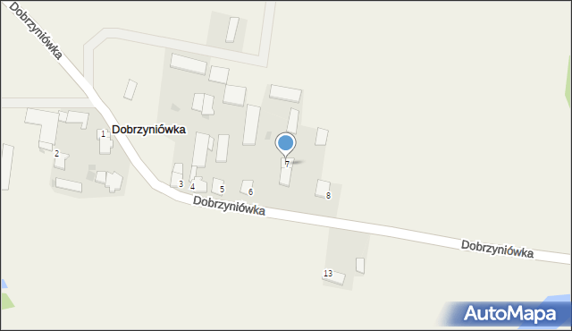 Dobrzyniówka, Dobrzyniówka, 7, mapa Dobrzyniówka